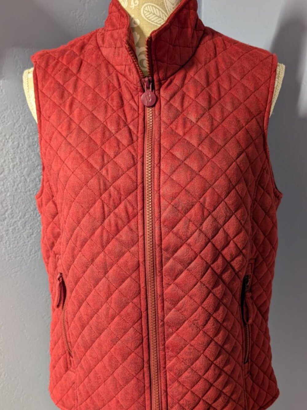 Outback Trading Company Women's Quilted Red Riding Vest